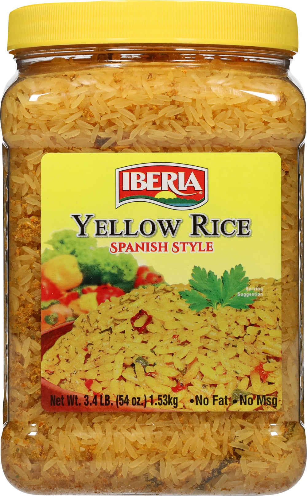 Iberia Yellow Rice in a steaming bowl, a flavorful base for meals.