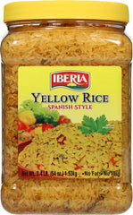 Iberia Yellow Rice in a steaming bowl, a flavorful base for meals.