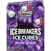 Ice Breakers Ice Cubes Arctic Grape bottles ready for on-the-go refreshment