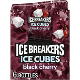 Ice Breakers Ice Cubes Black Cherry bottle front for on-the-go freshness