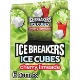 Ice Breakers Ice Cubes Cherry Limeade bottle for on-the-go freshness