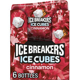 Ice Breakers Ice Cubes Cinnamon bottles in a six-pack for on-the-go freshness