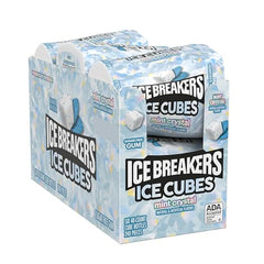 Cubes inside a bottle show compact, portable gum you can share.
