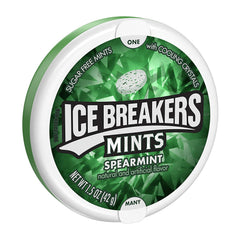 Ice Breakers Spearmint Mints front of pack for quick freshness