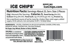 Ice Chips Peppermint flavor close-up for breath-freshening potential