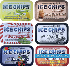 Ice Chips Xylitol Candy variety-pack tin on display for daily breath freshness