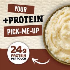 Idahoan mashed in microwave cup, heat-and-serve convenience with rich butter.