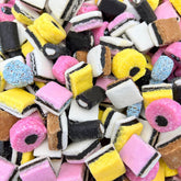 ILIKE! English Licorice Allsorts bag showing colorful soft licorice, ideal for gifting.
