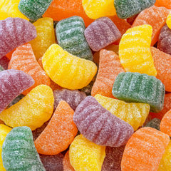 ILIKE! Fruit Slices Tangerine – vibrant, dye-free chewy candies for snacking or gifting.