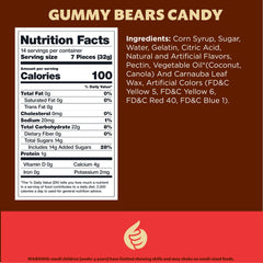 ILike! Gummi Bears Candy assorted fruit flavors enhance snacking with colorful variety.
