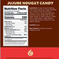 ILIKE! Jujube Nougat with fruit jelly bits—burst of fruity flavor.