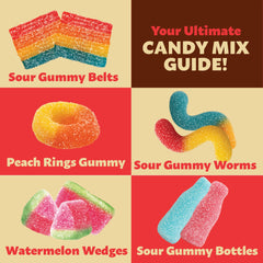 ILIKE! Sour worms add tangy fun to party jars and buffets.
