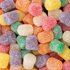 ILIKE Spice Drops 2lb bag in a candy bowl for a colorful party display.