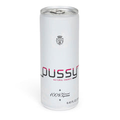 ILIOS Pussy's Natural Energy Drink carbonated bubbles in a glass offering refreshing lift.