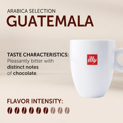 illy Arabica whole beans deliver a bright aroma for home brewing.