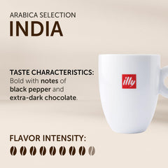 Illy aroma close-up of beans highlighting rich scent and balanced flavor.