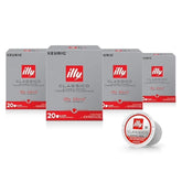 illy Classico medium roast K-Cup pod on a kitchen counter for a quick, consistent brew.