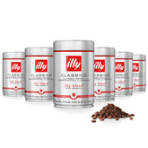 Illy Classico whole bean pack for fresh grinding and versatile brewing.