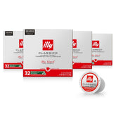 illy coffee k-cup classico pack shot shows convenient single-serve mornings.