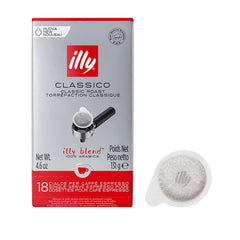 illy E.S.E. Classico pods packaging highlighting fresh aroma.