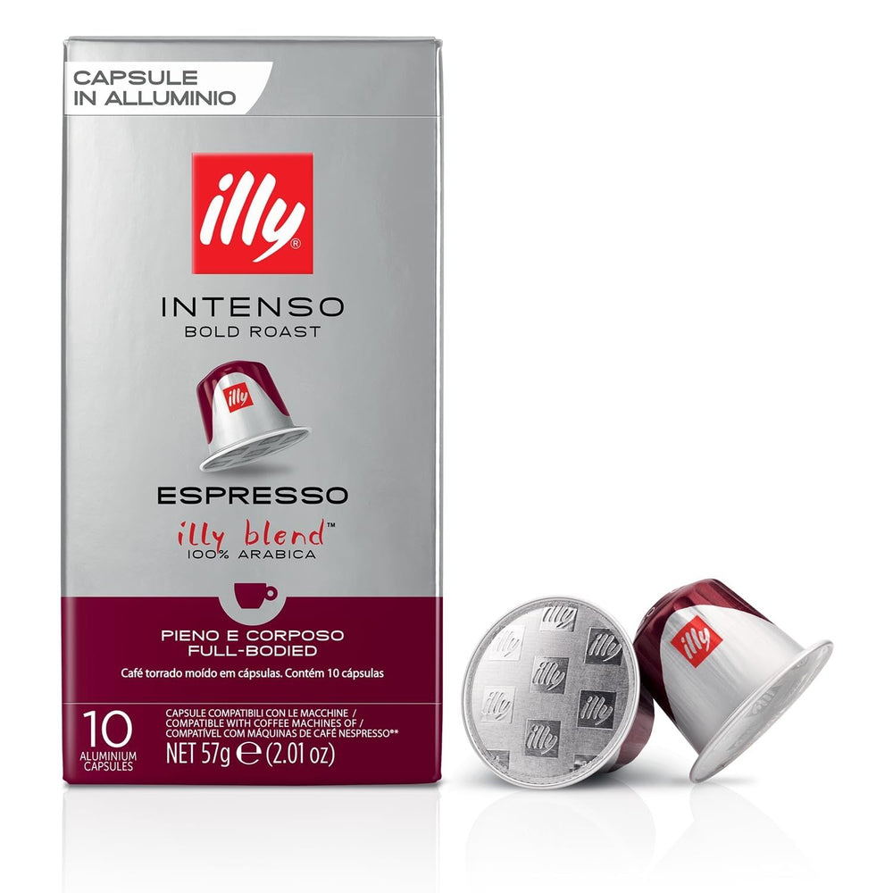 illy espresso capsules Intenso dark roast pack — bold morning ritual