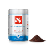 illy Ground Coffee Espresso Classico Decaf aroma fills the kitchen with caramel and chocolate notes.