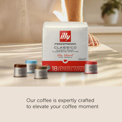 Close-up of illy Intenso capsule emphasizing premium craftsmanship and aroma.