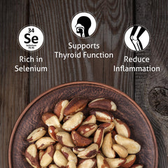 I'm A Nut 8oz roasted Brazil nuts bag, resealable for fresh snacking.