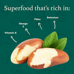 I'm A Nut Brazil nuts in resealable bag preserving freshness for on-the-go.