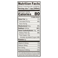 Imagine Organic Creamy Tomato Basil Soup carton shows convenient 32 oz size for family meals