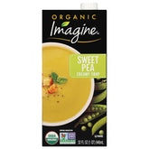 Imagine Organic Sweet Pea Soup 32 oz carton ready for cozy meals