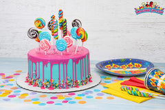 Imagine Splash colorful lollipops for cake toppers and party displays