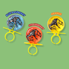 Imaginings 3 Jurassic World lollipop ring orange flavor for a tangy treat