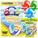 Imaginings 3 Volleyball Lollipop Ring with colorful volleyball design for festive party favors.