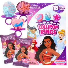 Imaginings 3 Disney Princess lollipop rings box, ideal for party favors and classroom exchanges.