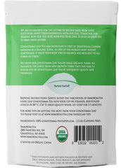 Immortalitea gynostemma tea brewing in a cup, caffeine-free herbal tonic.