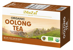 Mild, balanced flavor from Imozai Organic Oolong Tea Bags.
