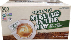 IN THE RAW Organic Stevia 22.57 oz bottle offers zero-calorie sweetness for beverages and baked treats.
