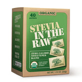 IN THE RAW Organic Stevia In The Raw packets sweeten coffee with zero calories.
