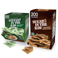 IN THE RAW sugar-turbinado-packets deliver rich molasses flavor for coffee and tea.