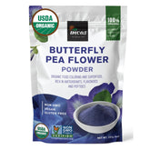 Incas by Asiya Life butterfly pea flower powder 8oz ready to color foods naturally blue