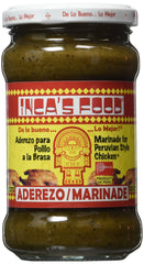 Inca's Food Peruvian chicken marinade bottle front for quick, flavorful weeknight meals.