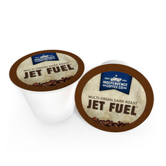 Independence Coffee Co. Jet Fuel brew in cup showing full-bodied crema and rich aroma.