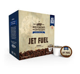 Independence Coffee Co. Jet Fuel K-Cup pod delivering bold, intense flavor for single-serve brewers.