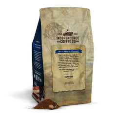 Independence Coffee Co. pecan flavor aroma highlighting a warm, inviting scent.