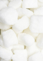 India Tree sugar cubes with tea cup for smooth cane sweetness.