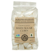 India Tree white sugar cubes in Mauritius bag for refined, convenient sweetness.