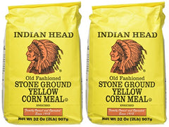 Indian Head 2 lb bag corn meal for regular home use.