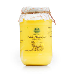 Indicow A2 Desi Cow Ghee bottle shows premium quality for keto and cooking versatility