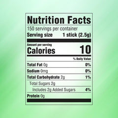 Individually wrapped gum sticks from Wrigley's Spearmint for easy sharing on the go.
